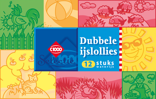 C1000 dubbele ijslollies
