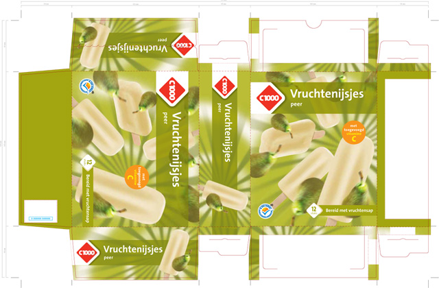 Ijsjes-achtergronden: Vruchten ijsjes