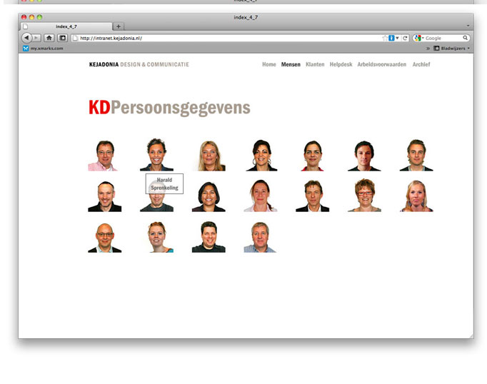 Intranet Persoonsgegevens