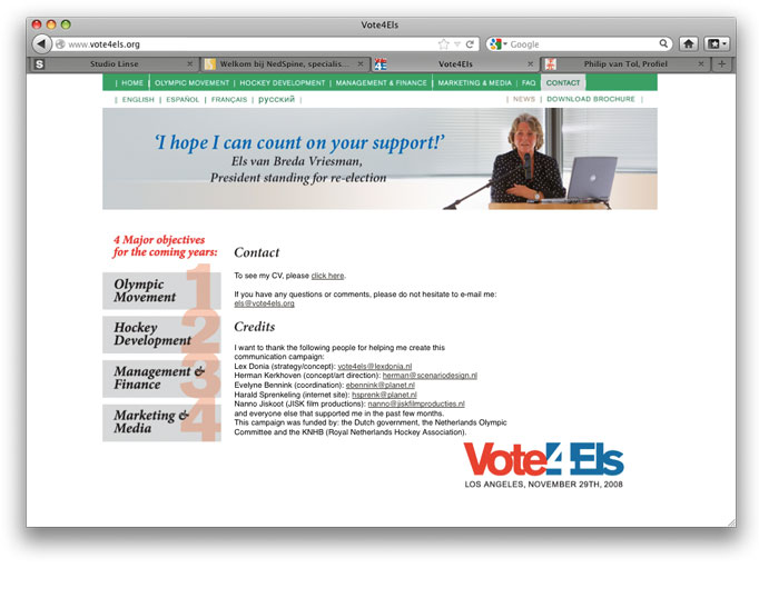 Vote4Els, Contact
